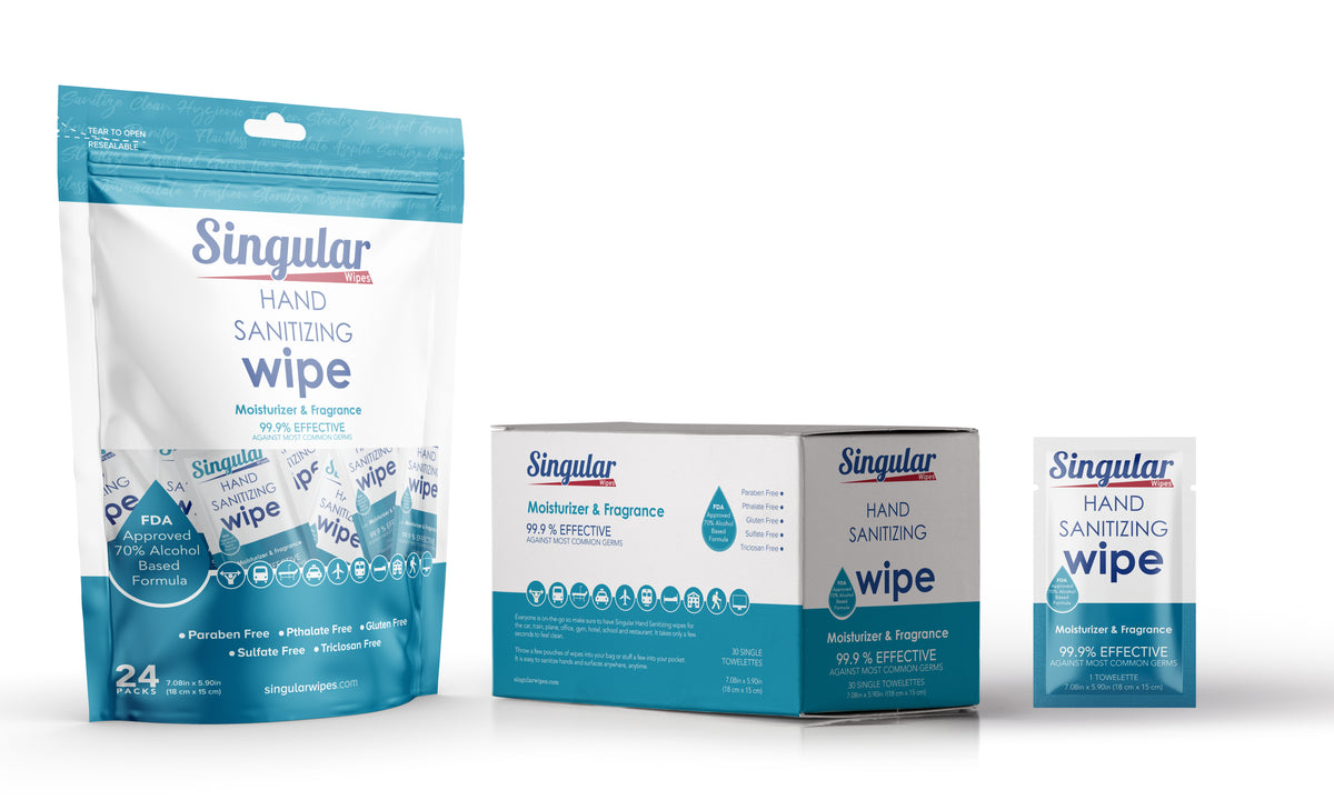 Singular Wipes - Sanitizing Wipes